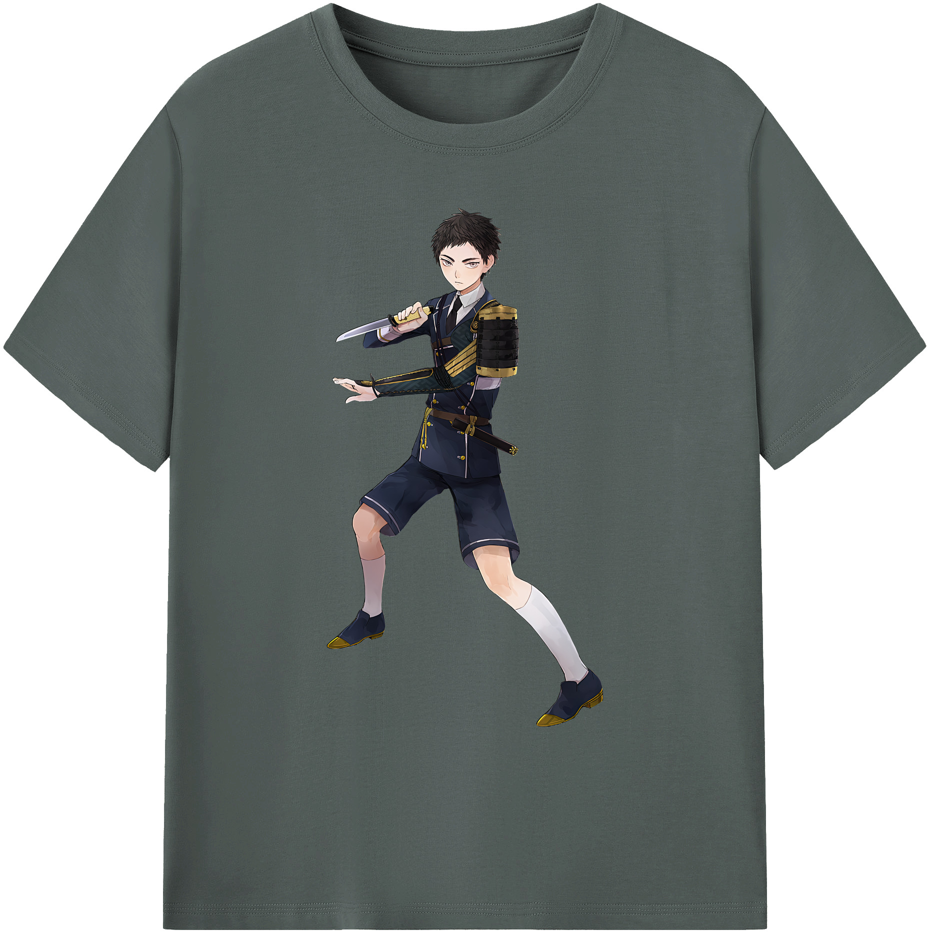 （画像用） 刀剣乱舞 Touken Ranbu 綿100％ メンズ半袖Tシャツ｜肌触りやわらか＆通気性